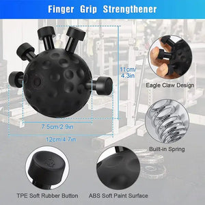 LENZIE gym finger hand strengthener grip with adjustable resistance, designed for forearm, climbing, and grip strength training.