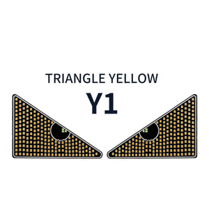 LENZIE car rear windshield LED warning light with animated devil eyes, dynamic eye design, and interactive tailgating alert feature.