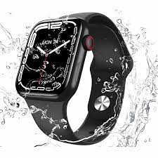 LENZIE T900 Pro Max Smart Health Watch displaying digital time and health tracking features on a sleek black band.