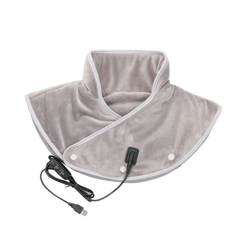 LENZIE electric heating shoulder and neck pad showing a soft, adjustable wrap designed for soothing warmth and comfort.
