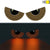 Car rear windshield LED Animated Eyes Lamp Dynamic Devil Eye car Warning Light Anti-tailgating Interactive Rearview Mirror Light