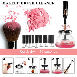 AUTOMATIC MAKE UP BRUSH CLEANER